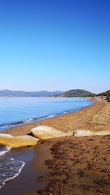 La spiaggia di Campo Regio